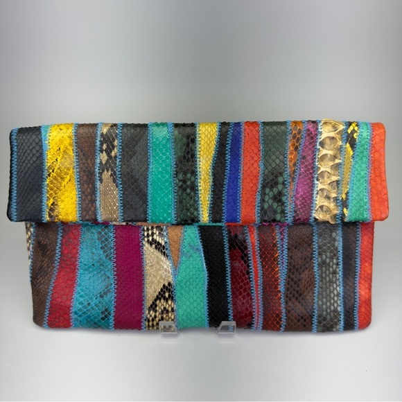 Handbags - Handcrafted Snakeskin Clutch Bag